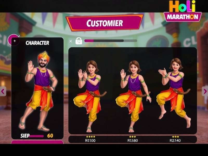 Holi Marathon Champ Character Customization